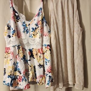 Torrid Floral and Gold Women's Tops